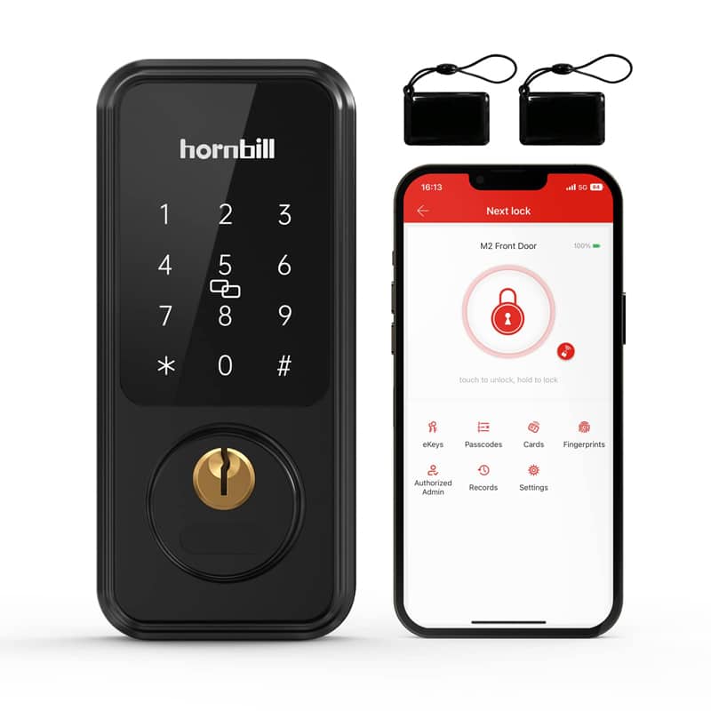 Hornbill M1-BB Smart Front Door Locks Deadbolt