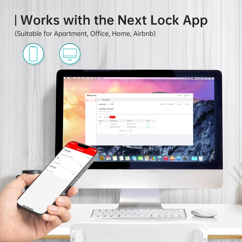 Hornbill M1-BB best keyless entry door lock with app
