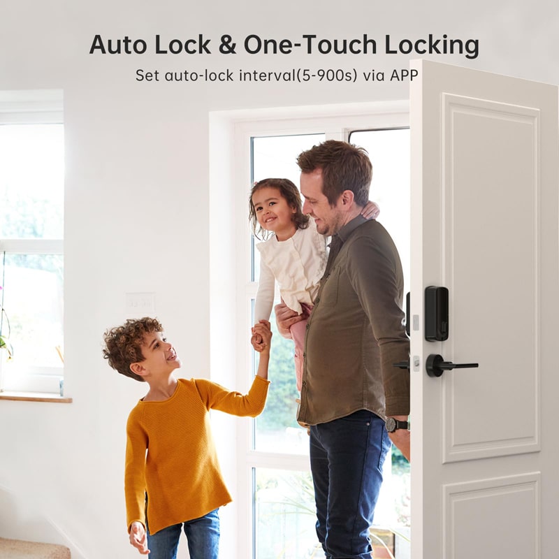 smart lock fingerprint door lock Auto Lock & One-Touch Locking