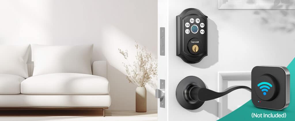 Hornbill A5-BBFT-H digital door lock with keypad Remote Control via App