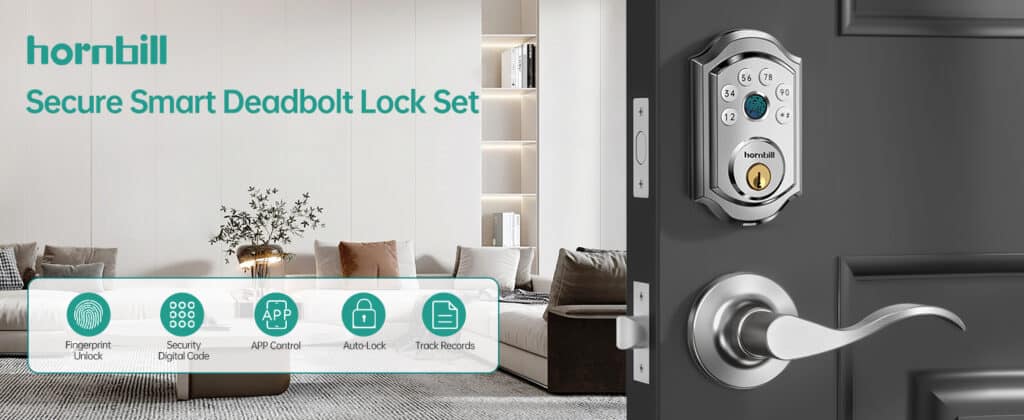 Hornbill A5-SBFLHT-H electronic keypad deadbolt lock