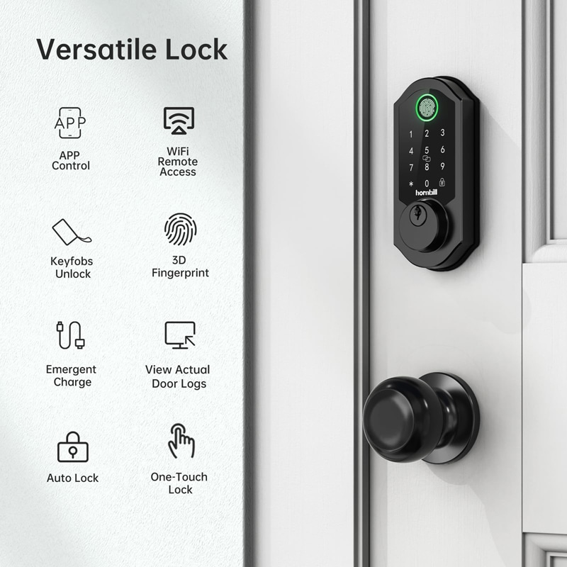 Hornbill A4-BBF best wifi keyless door lock