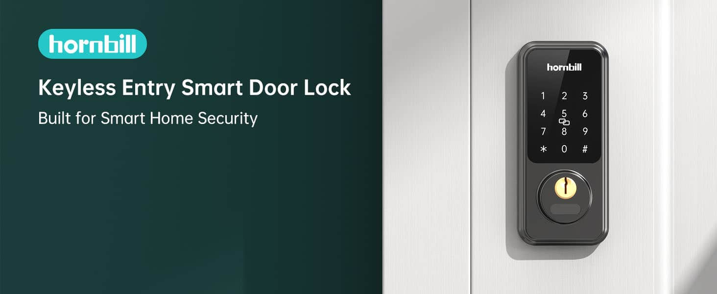 Hornbill Smart Front Door Lock Built for Smart Home Security