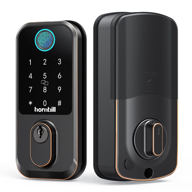 Hornbill Electronic Front Door Lock Smart Keypad WiFi Door Locks ORB