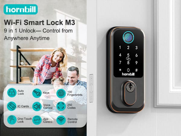 Hornbill M3 wifi smart lock ORB - Detailed Big Picture