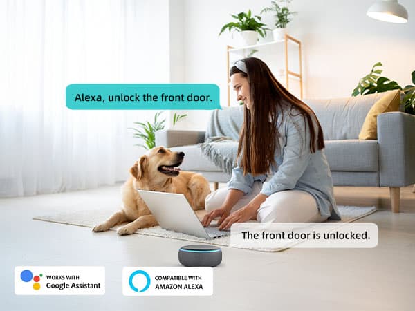 M3 Hornbill best wifi door lock - voice control