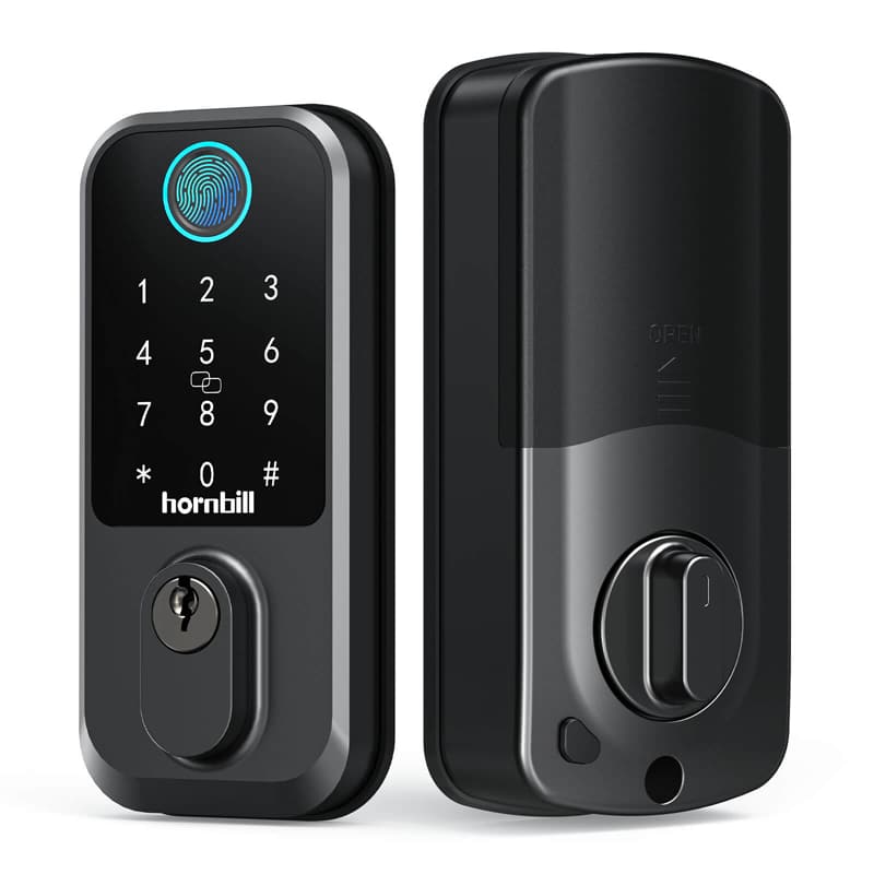 M3 Hornbill wifi door lock - black main image