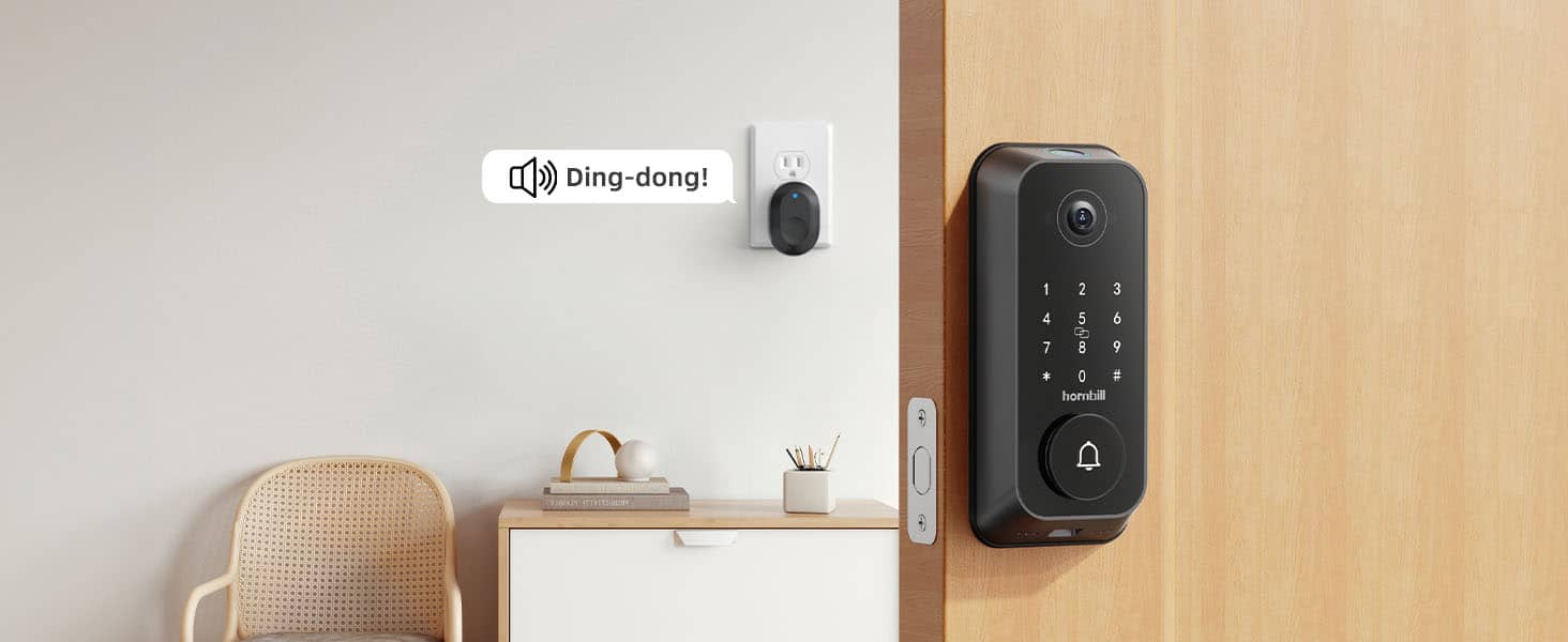 smart doorbell video smart lock -Free Wireless Ding Dong