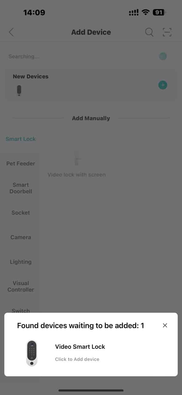 Pair the Lock - Pairing Step 2