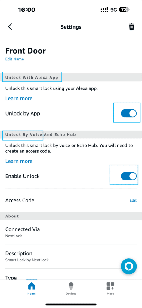 Pic 21-Switch on “Unlock by App”
